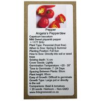 6 Degrees East Heirloom Veg Seeds - Pepper - Angela's Pepperdew